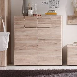 Trendteam Armoire à chaussures Lindley - Imitation chêne Sanremo -Vestiaires Soldes schuhschrank lindley eiche sanremo dekor 343020