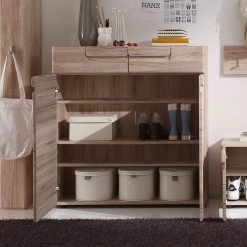 Trendteam Armoire à chaussures Lindley - Imitation chêne Sanremo -Vestiaires Soldes schuhschrank lindley eiche sanremo dekor 343022