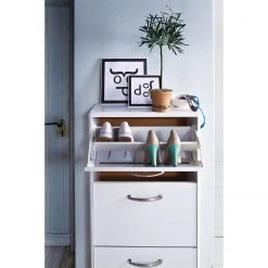 Tenzo Meuble à chaussures Malibu - Blanc 9 Tenzo Meuble à chaussures Malibu - Blanc -Vestiaires Soldes schuhschrank malibu weiss 4463912