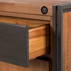 Ars manufacti Armoire à chaussures Manchester - Acacia massif / Métal -Vestiaires Soldes schuhschrank manchester akazie massiv metall 4877192