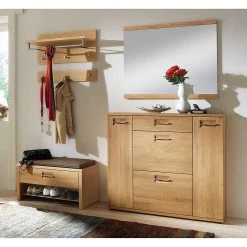 Voss Meuble à chaussures Redding IV - Chêne sauvage partiellement massif -Vestiaires Soldes schuhschrank redding iv wildeiche teilmassiv 399914