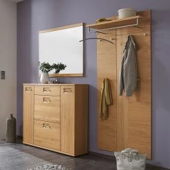 Voss Meuble à chaussures Redding IV - Chêne sauvage partiellement massif -Vestiaires Soldes schuhschrank redding iv wildeiche teilmassiv 399915