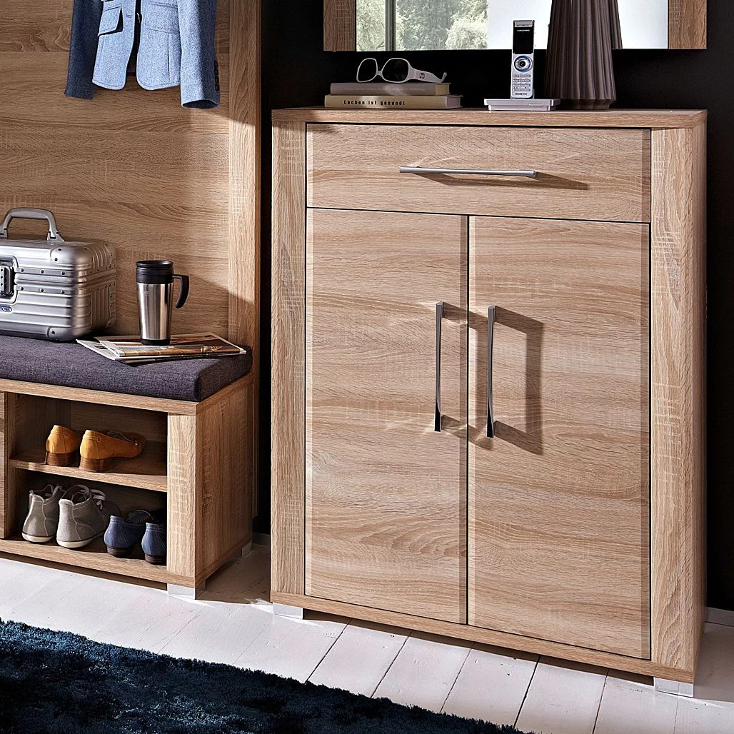 Fredriks Meuble à chaussures Silkeborg - imitation chêne 2 Fredriks Meuble à chaussures Silkeborg - imitation chêne – Image 2