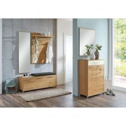 Voss Meuble à chaussures Vedo I - Chêne / Blanc -Vestiaires Soldes spiegel vedo 41 x 140 cm 4908228