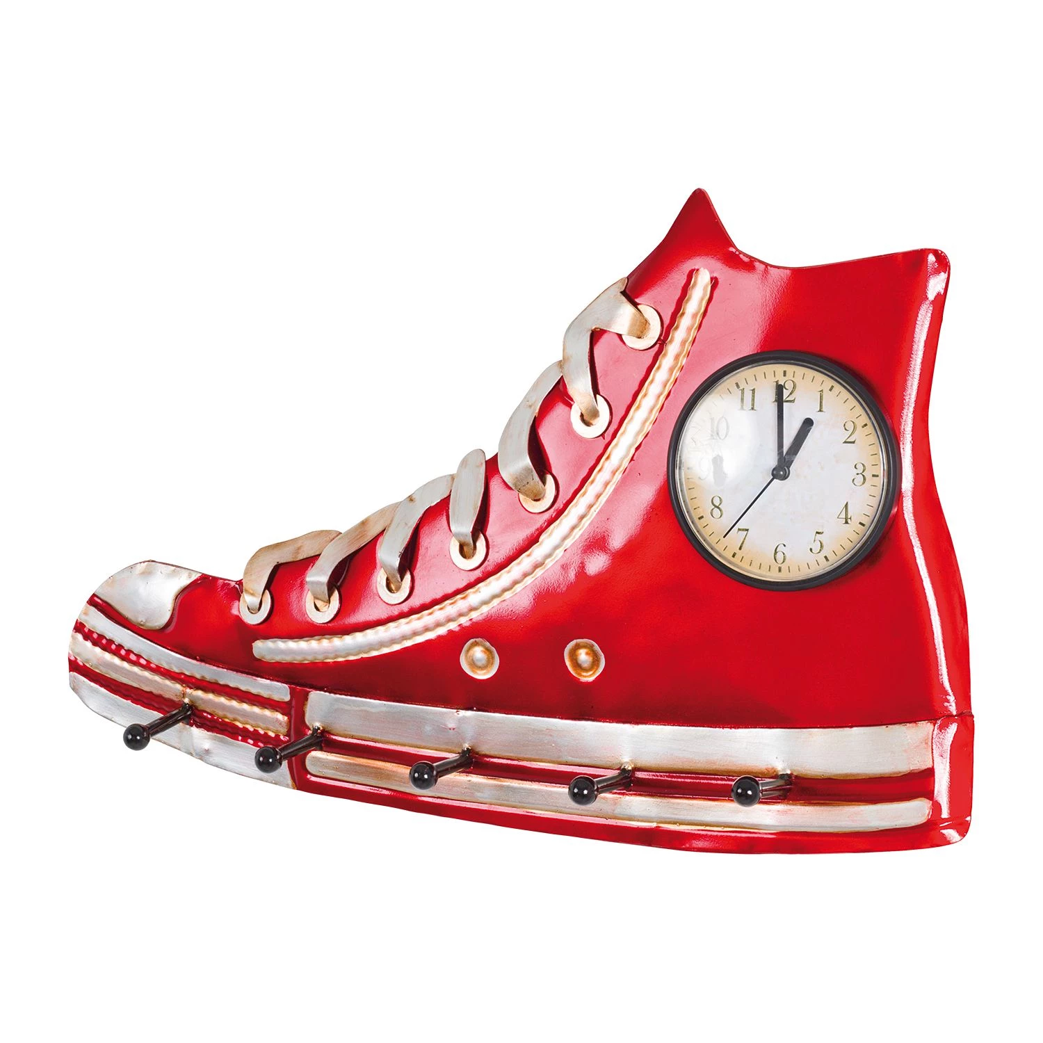 Mooved Vestiaire d’entrée Dabar - Métal - Rouge / Blanc 1 Mooved Vestiaire d’entrée Dabar - Métal - Rouge / Blanc