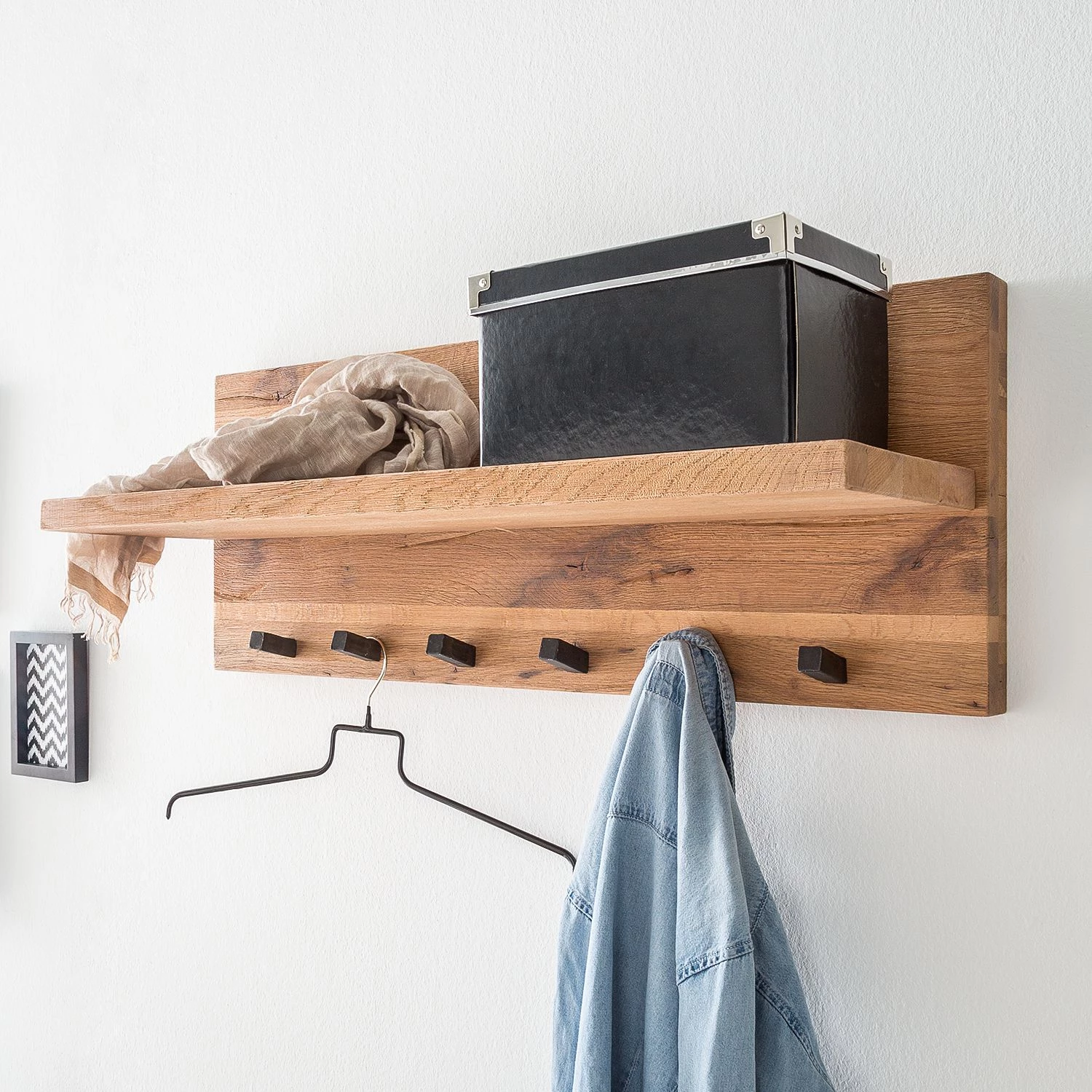 Ars manufacti Porte-manteaux mural Forunas I - Chêne cerris / Chêne sauvage massif 2 Ars manufacti Porte-manteaux mural Forunas I - Chêne cerris / Chêne sauvage massif – Image 2