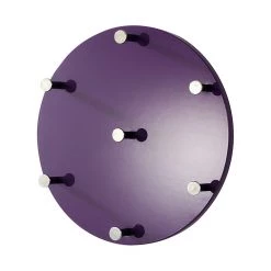 Home Design Porte-manteaux mural Haloba - Couleur mûre brillante