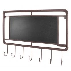 Home Design Porte-manteaux mural Karin - Métal - Noir