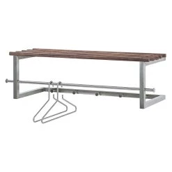 Loftscape Porte-manteaux mural Prune - Chêne massif / Acier inoxydable