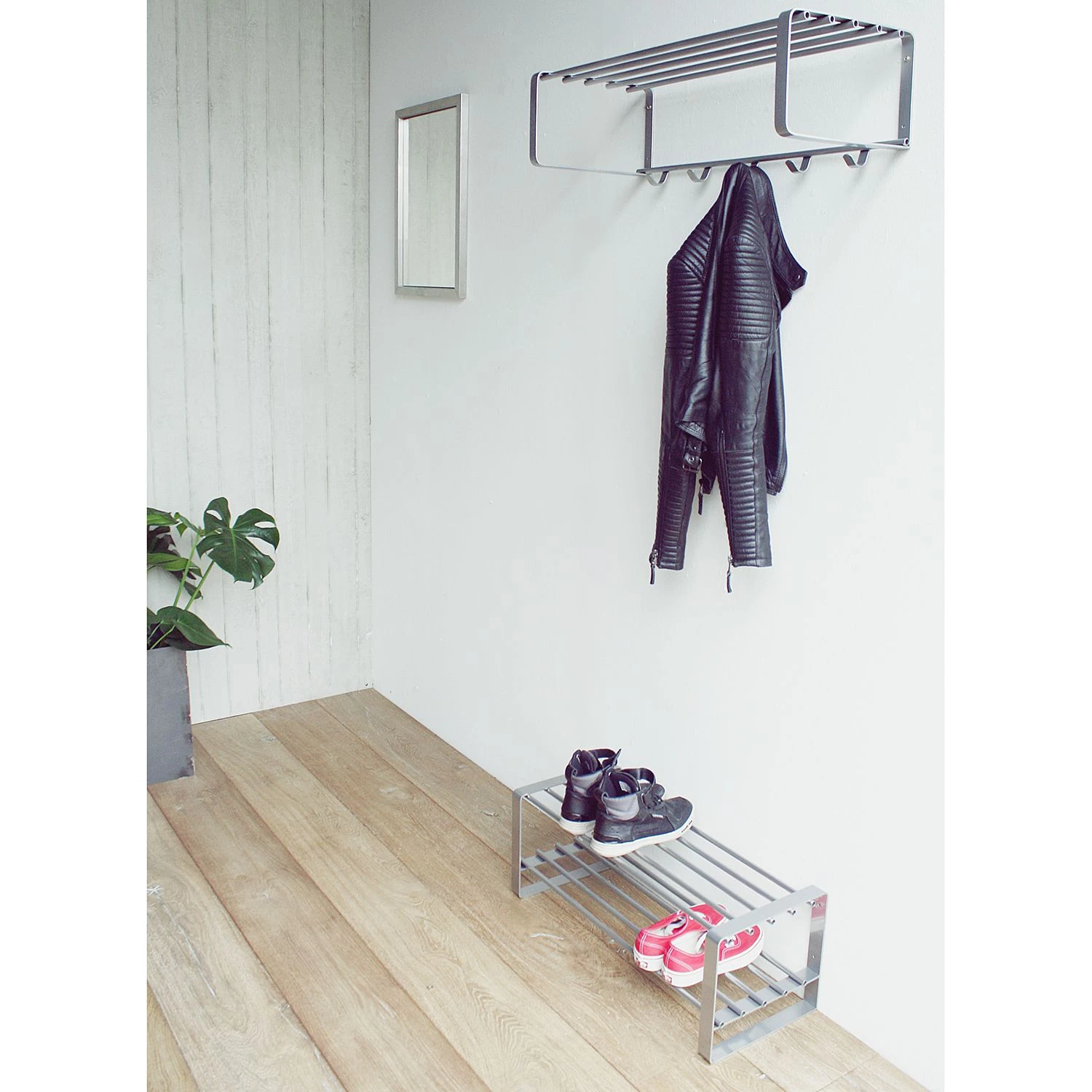 Loftscape Porte-manteau mural Welbeck II - Argenté 2 Loftscape Porte-manteau mural Welbeck II - Argenté – Image 2