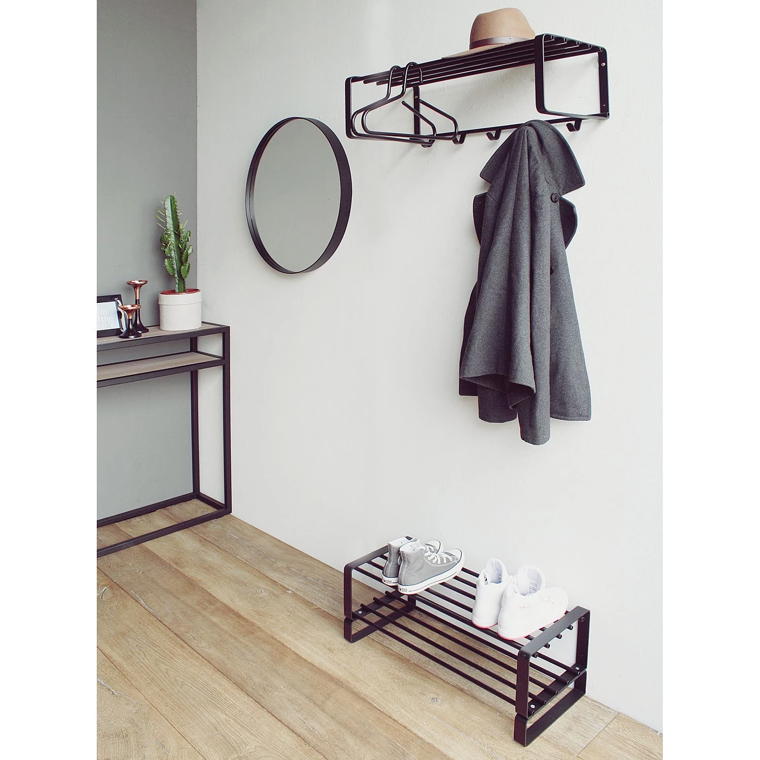 Loftscape Porte-manteaux mural Welbeck II - Noir 2 Loftscape Porte-manteaux mural Welbeck II - Noir – Image 2