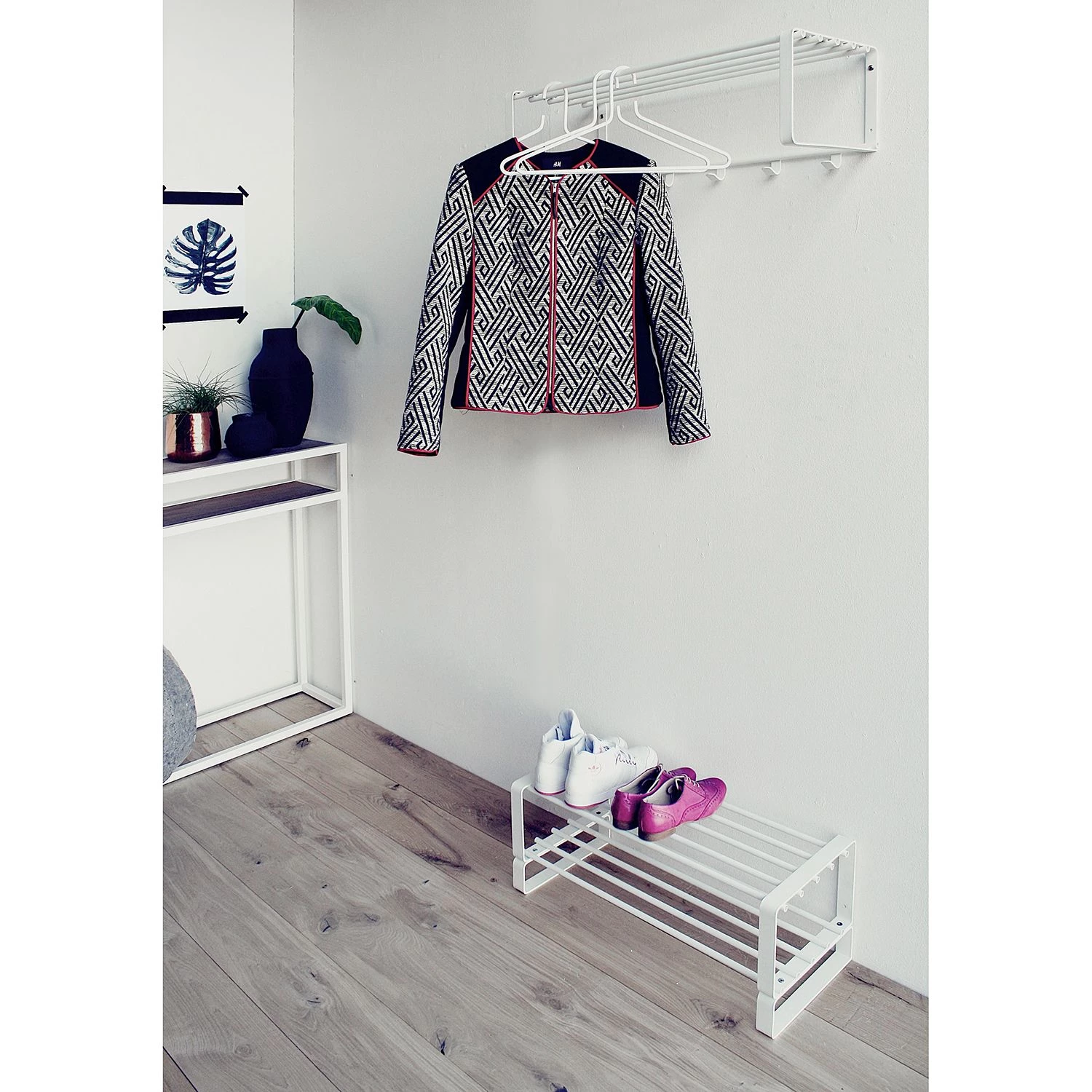 Loftscape Porte-manteaux mural Welbeck II - Blanc 2 Loftscape Porte-manteaux mural Welbeck II - Blanc – Image 2