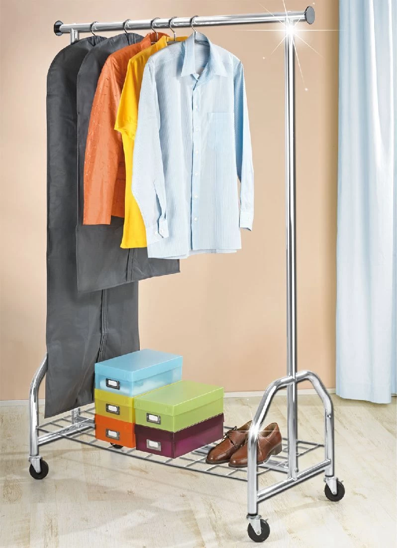 WENKO Portant Golden Gate II - Métal - Chrome 2 WENKO Portant Golden Gate II - Métal - Chrome – Image 2