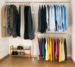 WENKO Système télescopique pour dressing - 200 kg - Acier inoxydable